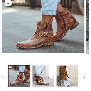 Bed Stu Women's Becca Tan Rustic Tan Leather Mason
Short Boots F321118